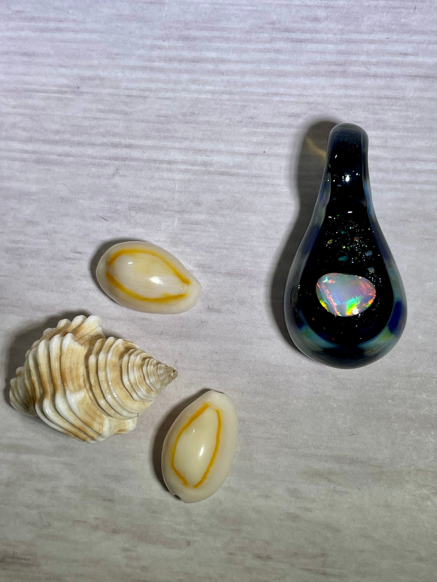 Handmade Small Glass Opal Pendant, Jewelry Gift, Opal Necklace, Birthday Gift, Mothers Day Gift, Pendant Necklaces, Gemstone Jewelry, Easter