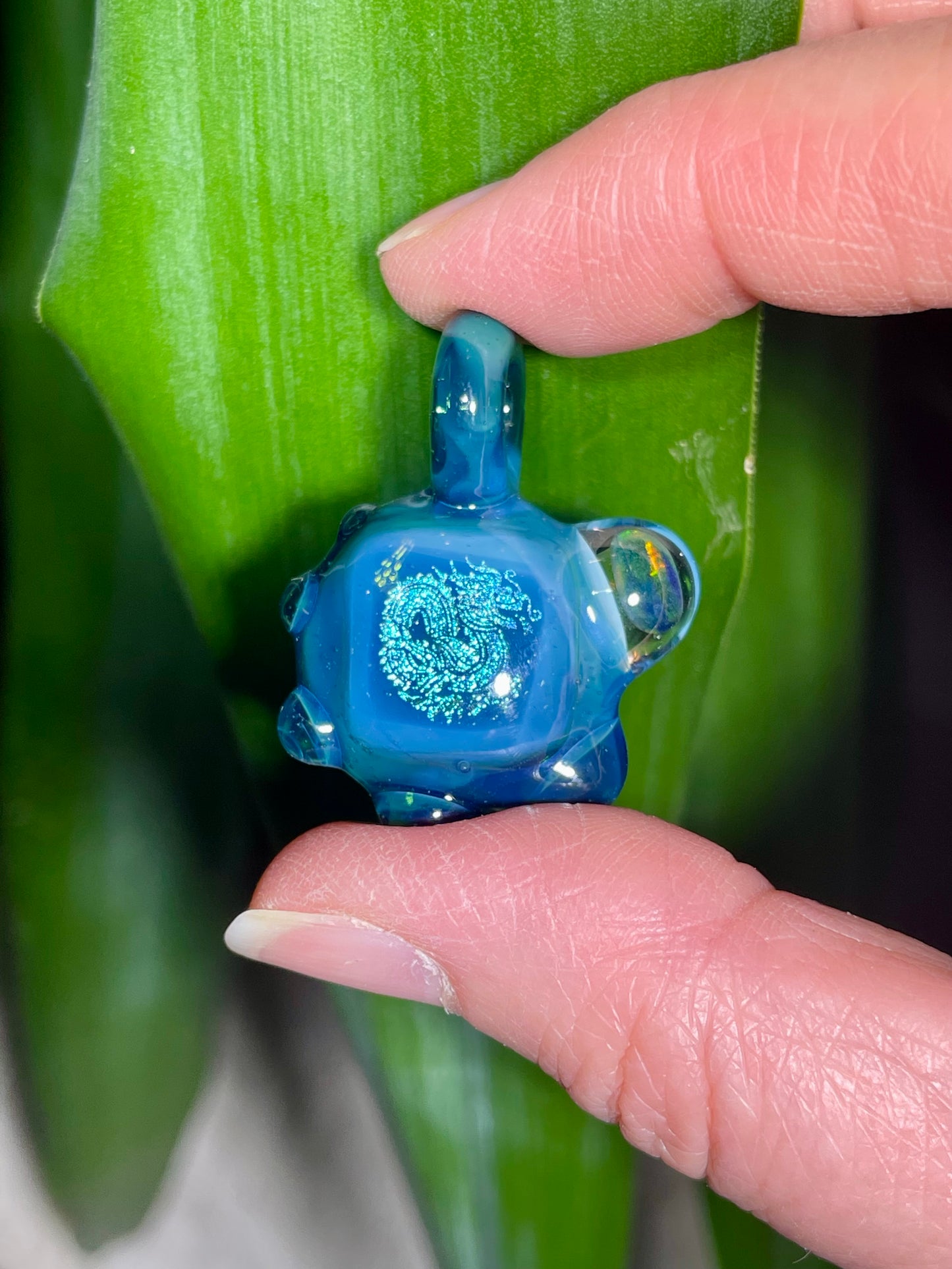 Dragon Necklace, Dragon Jewelry, Chinese Dragon, Small Glass Opal Pendant, Unique Gift for her, Birthday Gift Idea, Mythical Dragon Gift