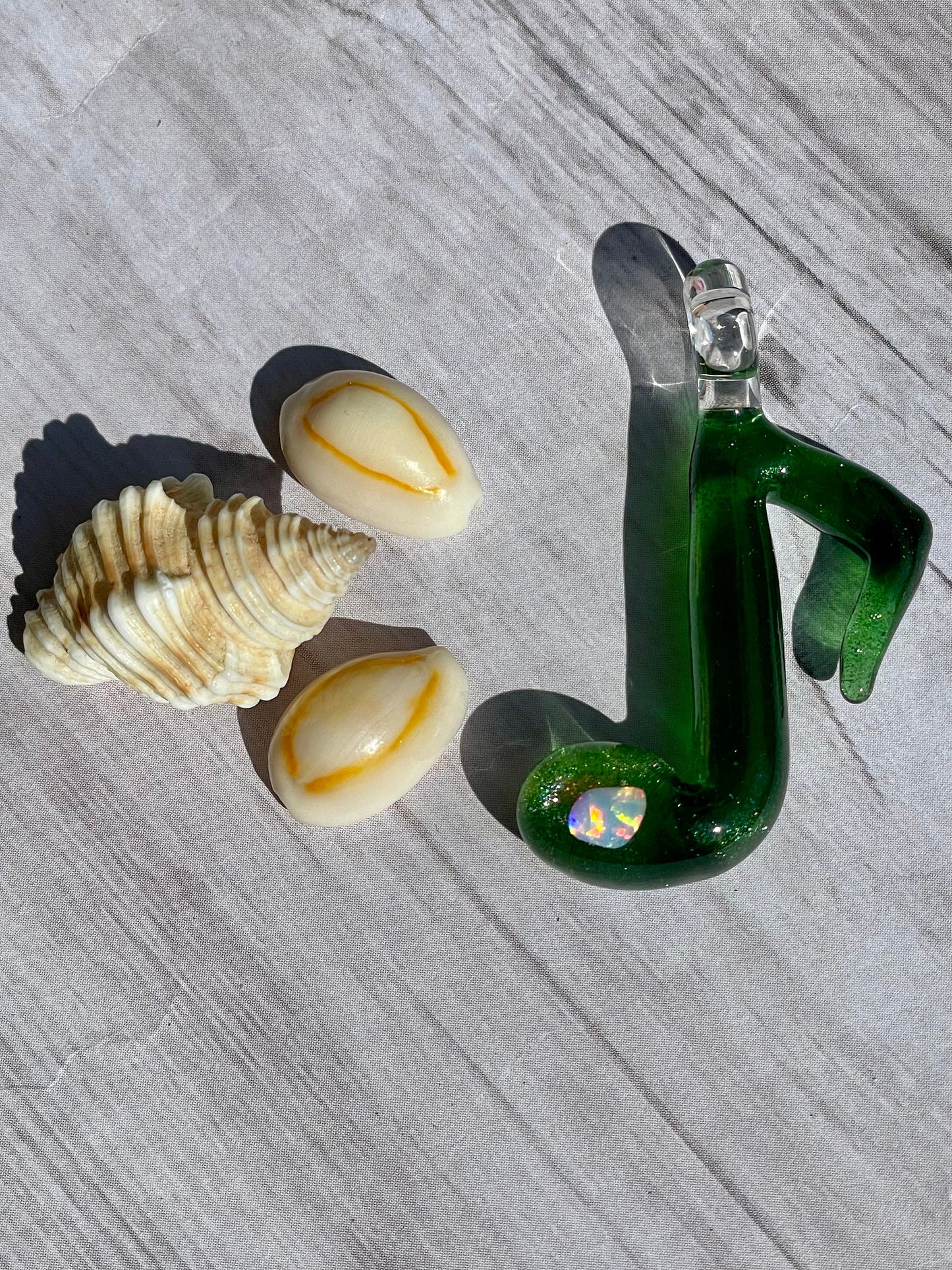 Glass Music Note Pendant, Opal Necklace for Her, Simple Music Jewelry, October Birthstone, Anniversary Gift, Valentines Day Gift for Wife