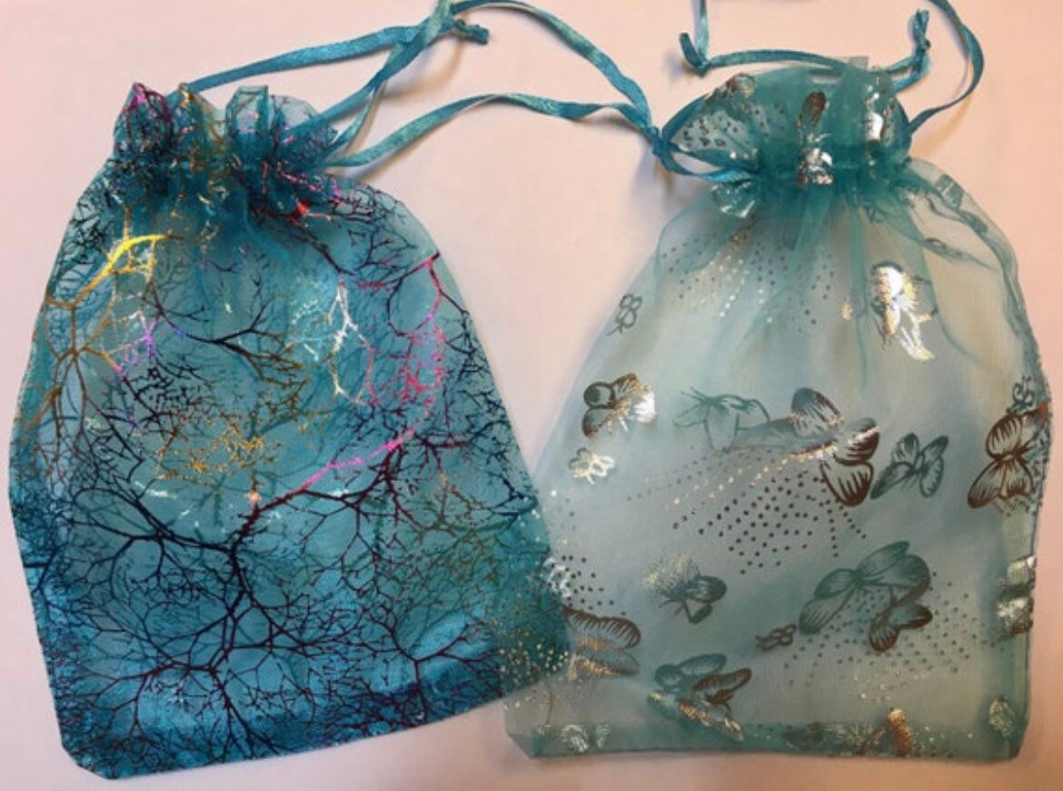 Small Glass Opal Pendant, Enchanting Blue Necklace, Ocean Inspired Gift Idea, Birthday Gift for her, Blue Mystical Jewelry, Valentines gift