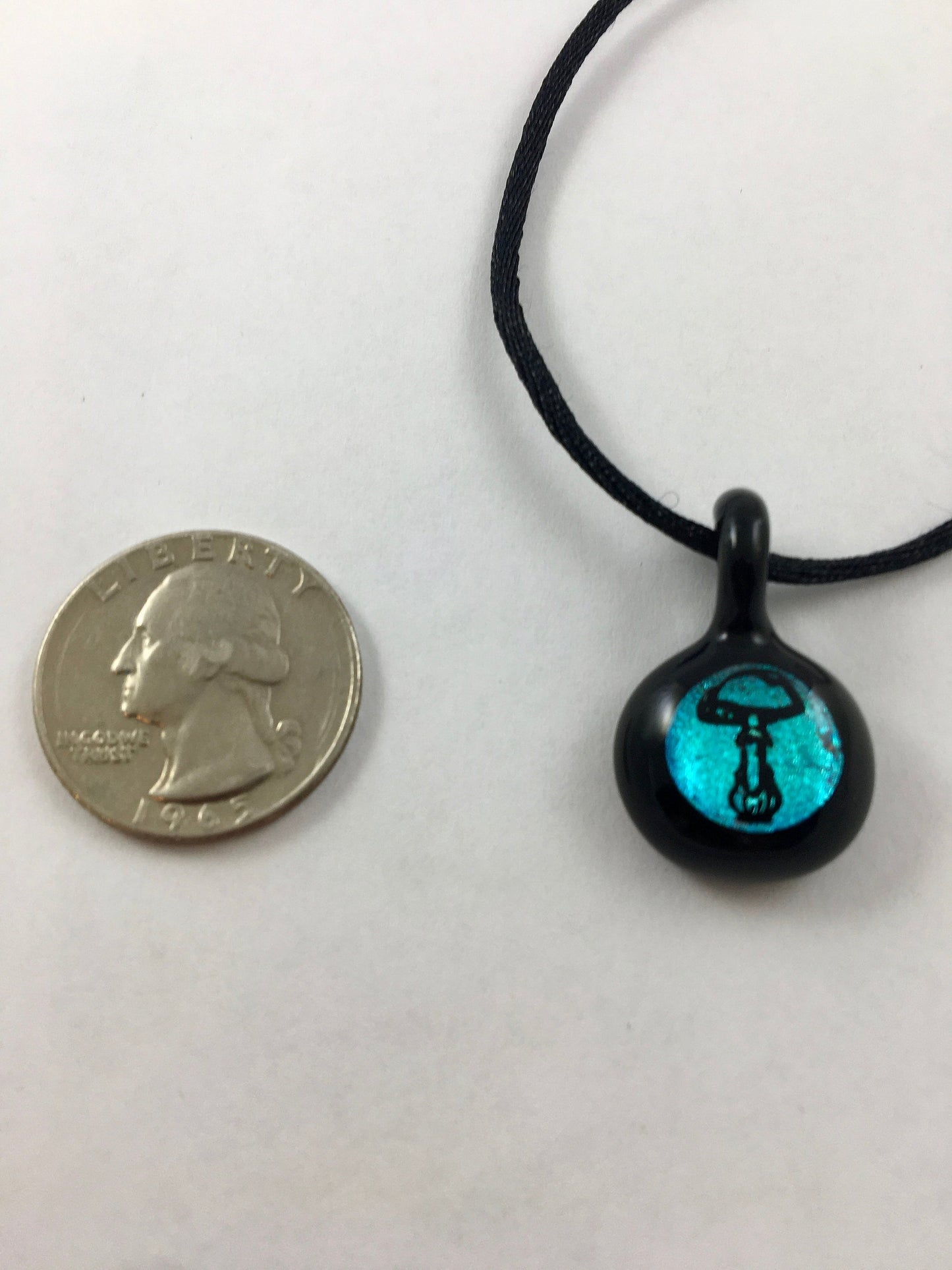 Blown Glass Mushroom Necklace, Mushroom Jewelry, Shroom Pendant, Heady Glass Pendant, Unique Gift, Boho Necklace for her, gift for teen girl