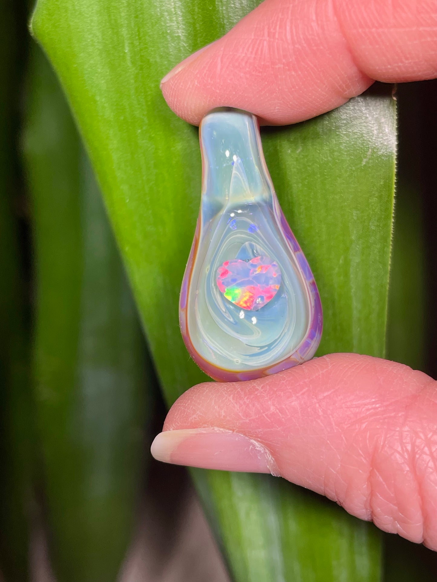 Handmade Heart Opal Pendant Necklace, New Mom Gift, Beautiful Anniversary Gift for Wife, Special Mothers Day Gift for Her, Charming Jewelry