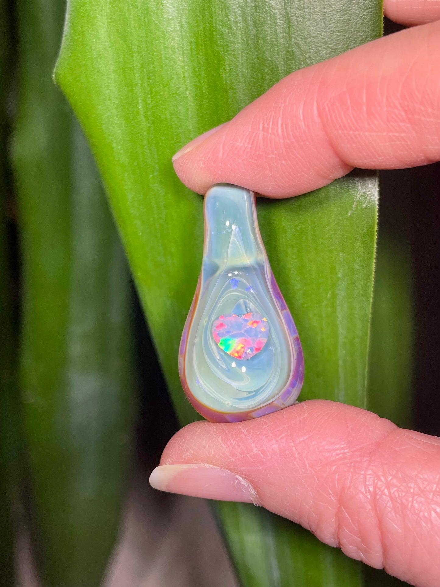 Handmade Heart Opal Pendant Necklace, New Mom Gift, Beautiful Anniversary Gift for Wife, Special Mothers Day Gift for Her, Charming Jewelry