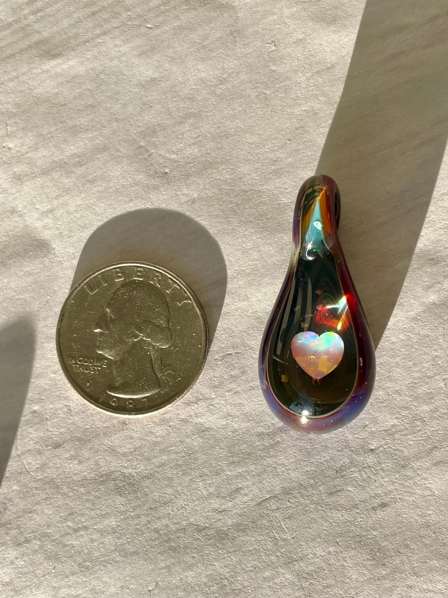 Handmade Heart Opal Pendant Necklace, New Mom Gift, Beautiful Anniversary Gift for Wife, Special Mothers Day Gift for Her, Charming Jewelry