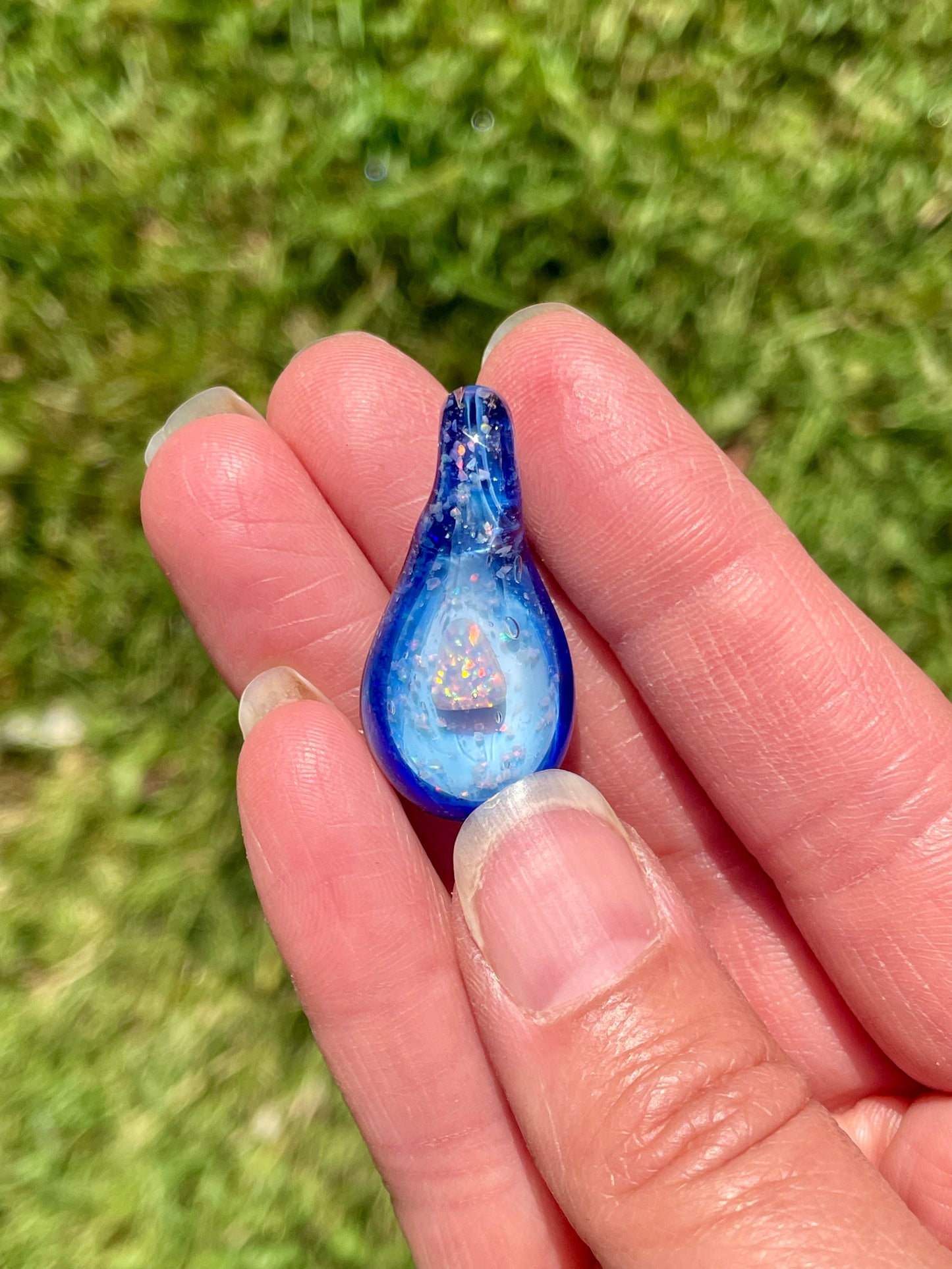 Enchanting White Opal Necklace, Handmade Artisan Jewelry, Beautiful Glass Opal Pendant Necklace for her, Mothers Day Gift, Gemstone Jewelry