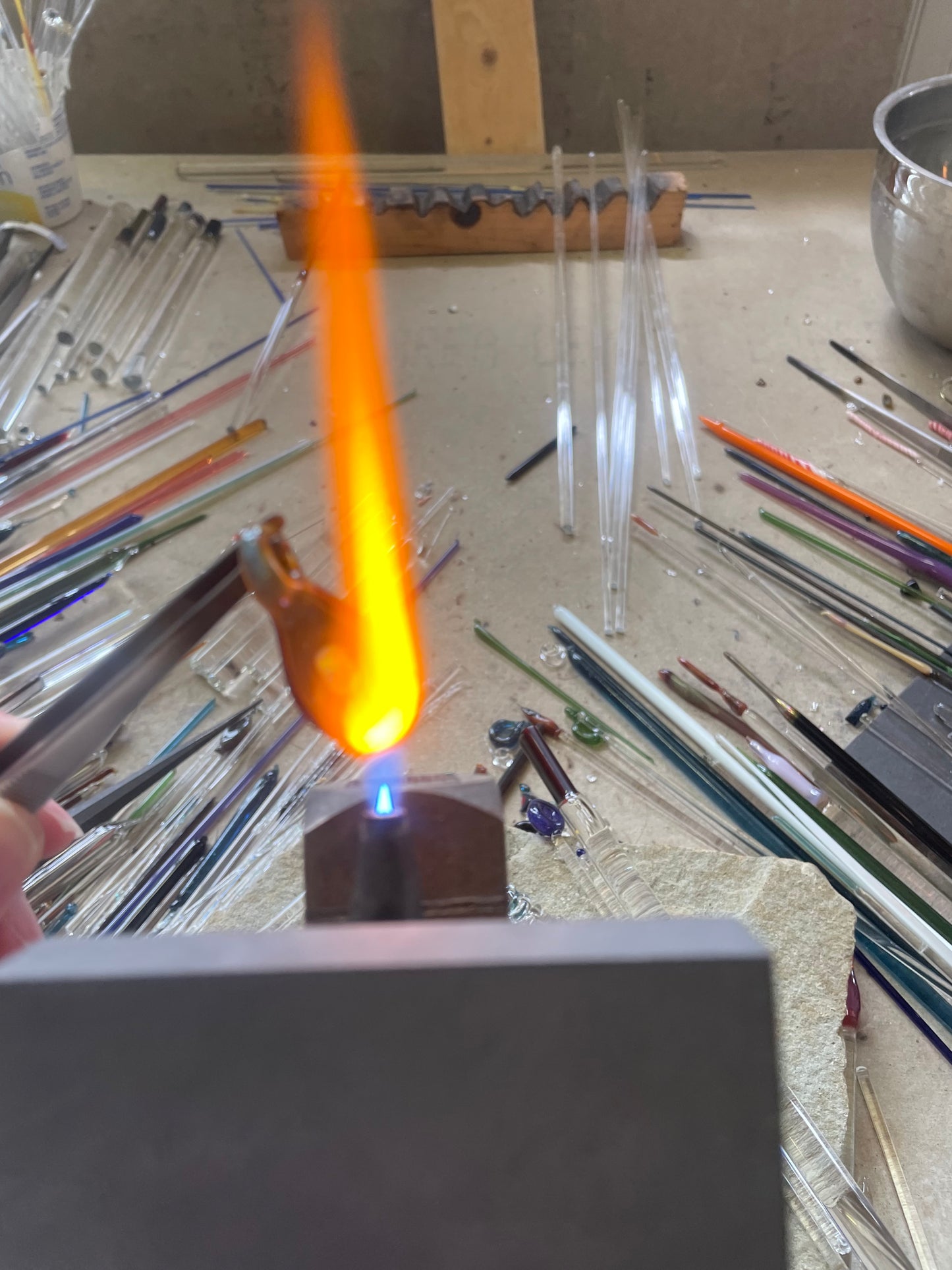 Handmade Beautiful Opal Necklace, Small Glass Pendant, Gemstone Jewelry, Mystical Pendant, Unique Birthday Gift, Mothers Day Gift for Her