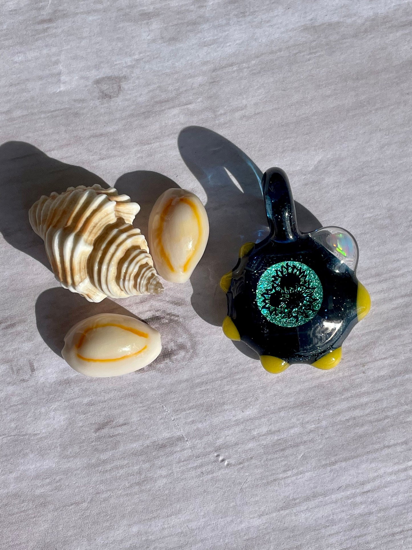 Sunflower Necklace, Small Glass Opal Pendant, Unique Birthday Gift, Sunflower Gift Idea, Sunflower Lover, Handmade Jewelry, Boho Jewelry