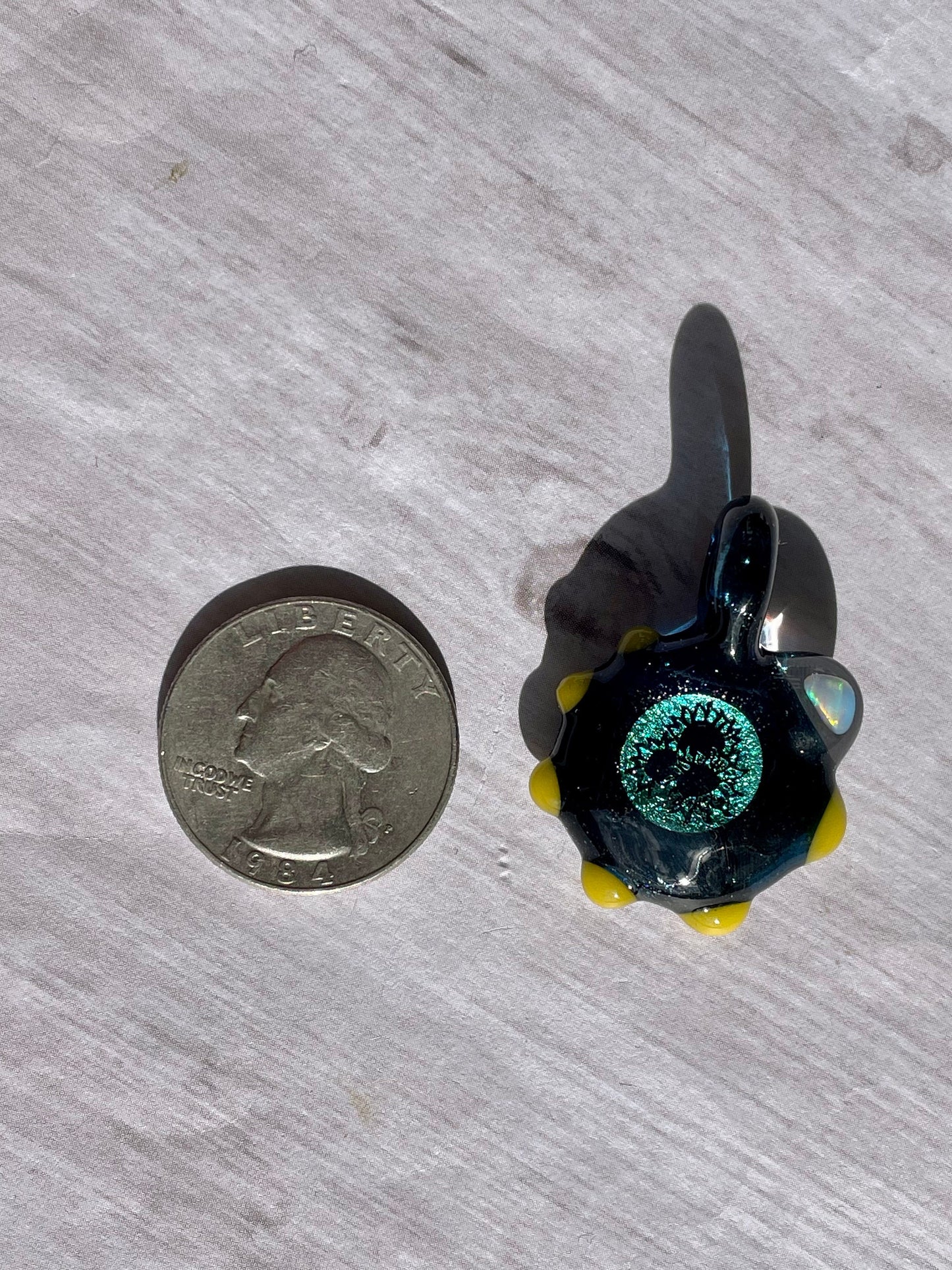 Sunflower Necklace, Small Glass Opal Pendant, Unique Birthday Gift, Sunflower Gift Idea, Sunflower Lover, Handmade Jewelry, Boho Jewelry
